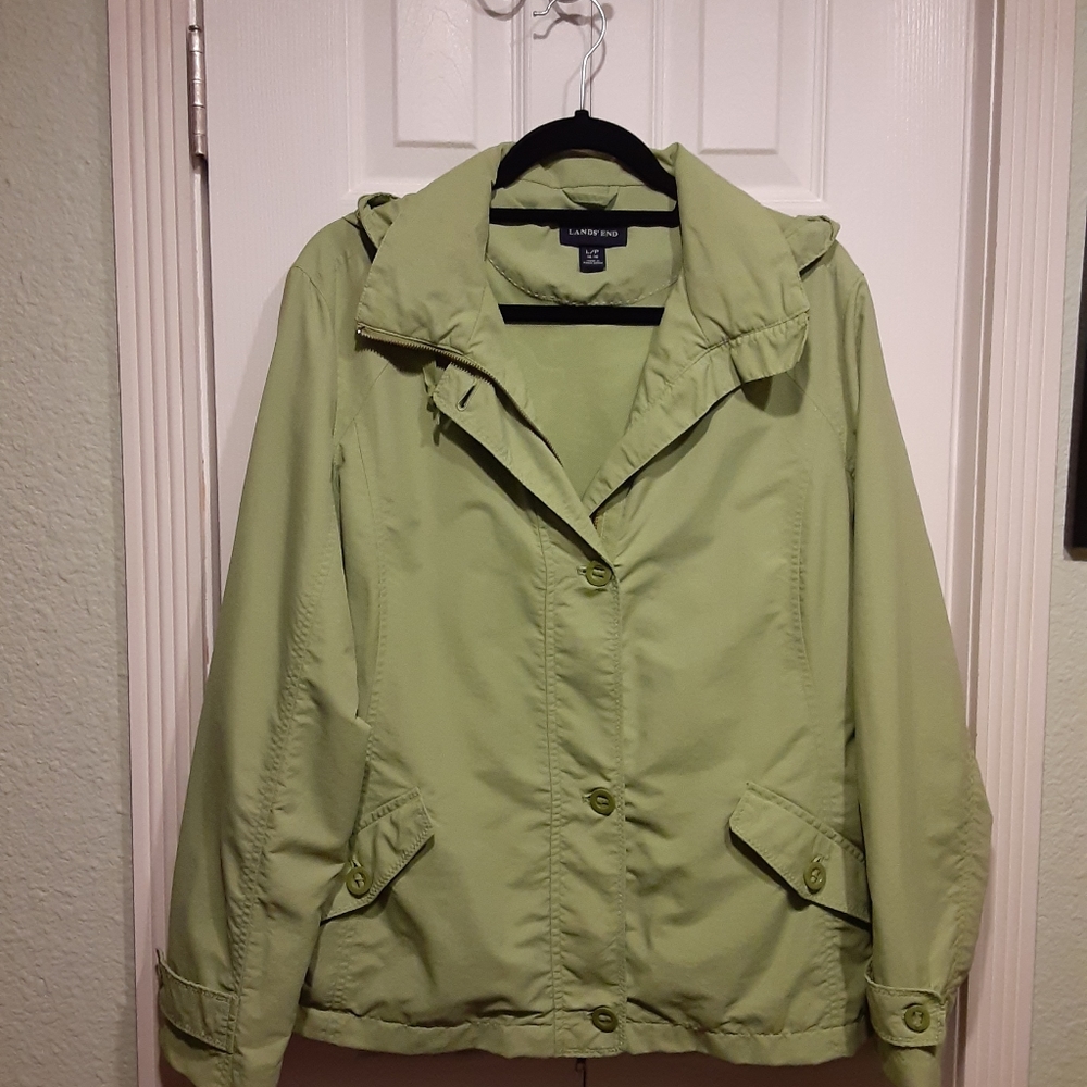 LANDS' END lightweight hooded jacket LP